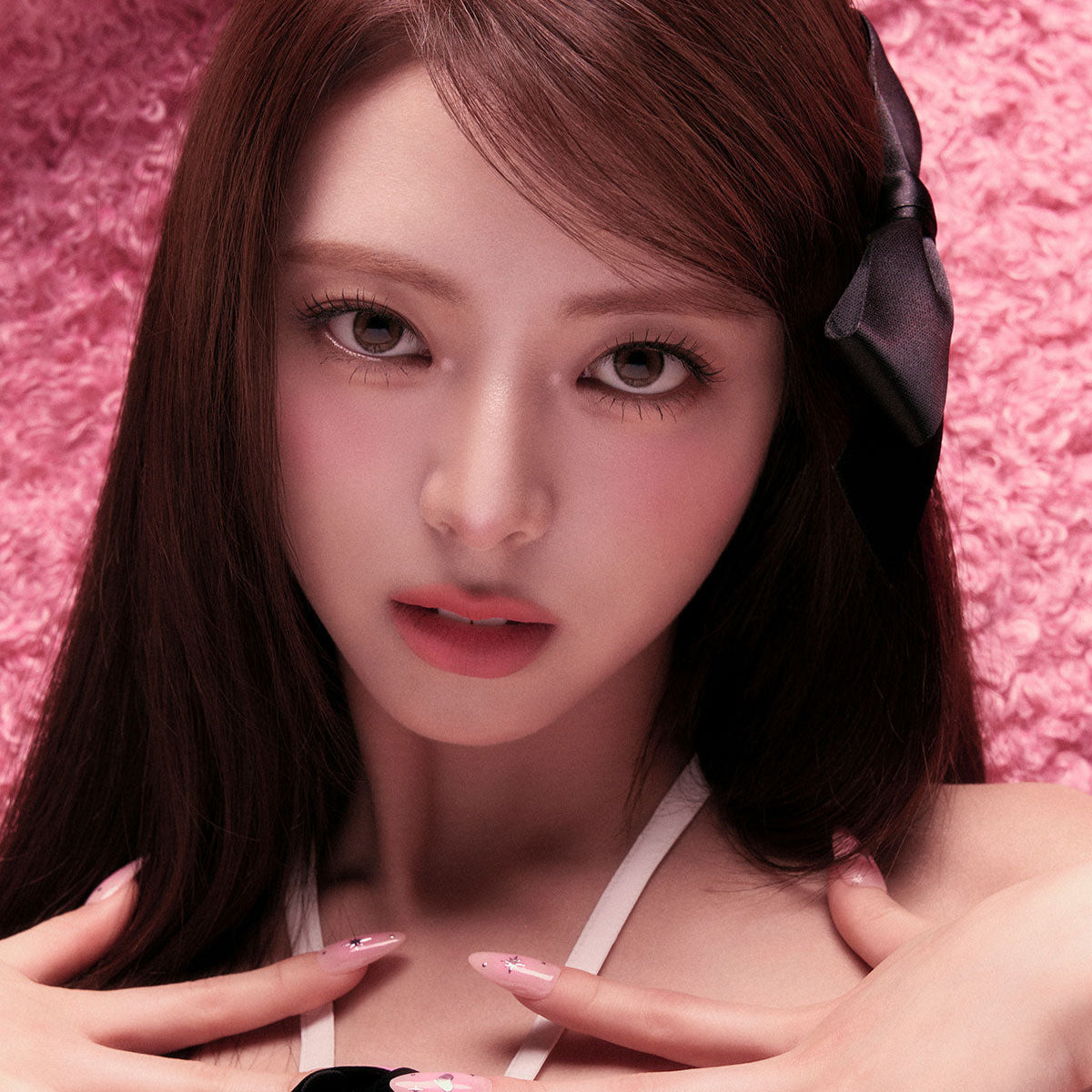 NAMING Blurry Heart Lip Tint model showcasing vibrant lip color