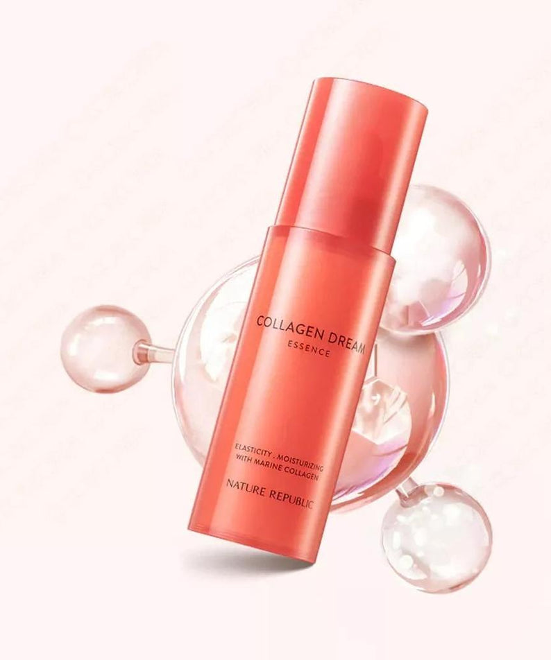 NATURE REPUBLIC Collagen Dream 70 Essence 40ml product image with collagen-enriched formula in a stylish bottle.