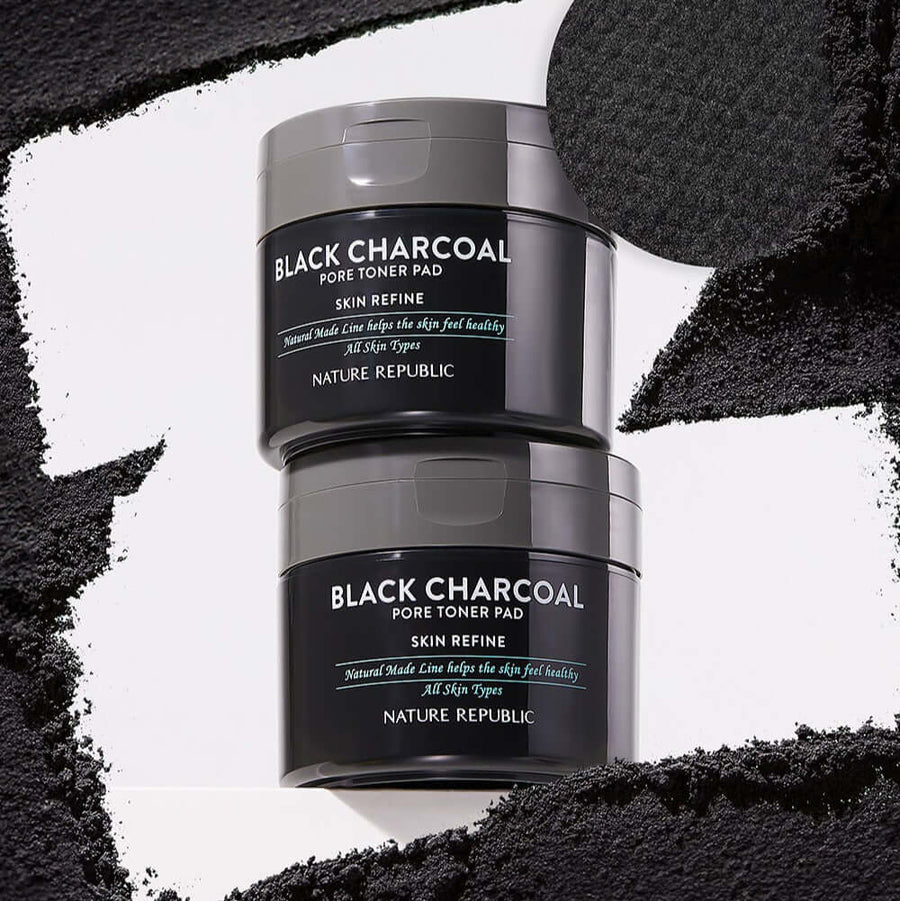 Nature Republic Made Black Charcoal Pore Toner Pads 100g