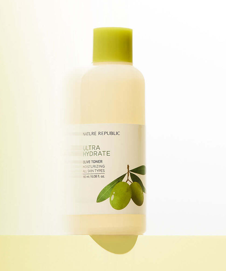 NATURE REPUBLIC Ultra Hydrate Olive Toner 180ml bottle with olive design