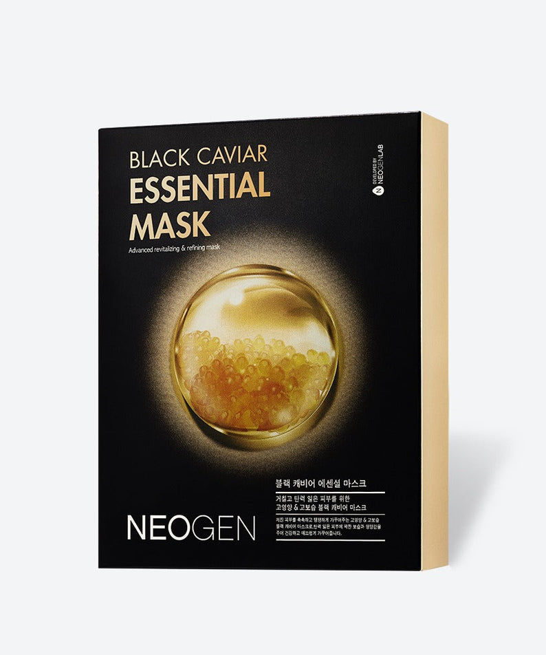 NEOGEN Black Cavier Essentail Mask 10 Sheets box image