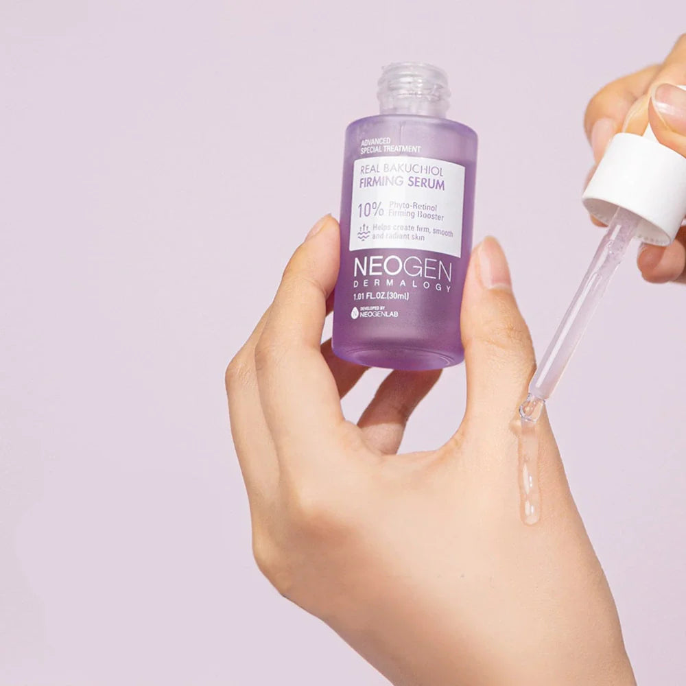 NEOGEN Real Bakuchiol Firming Serum 30ml bottle with dropper