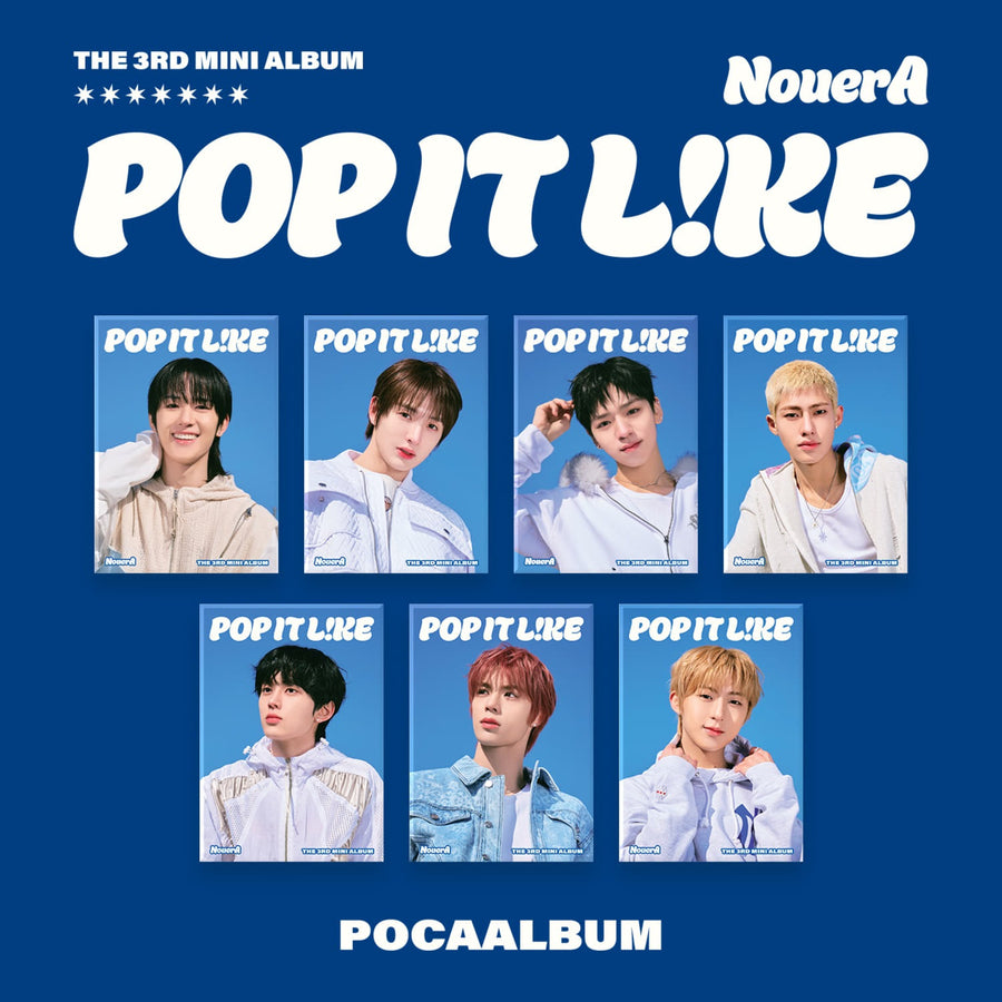 Nouera - 3rd Album [Pop It Like] (Gihyeon Junpyo / Hyunjun / Yuseop/ Lin / Fan / Miraku Ver.) (Random 1 Of 7) - Kpop Album