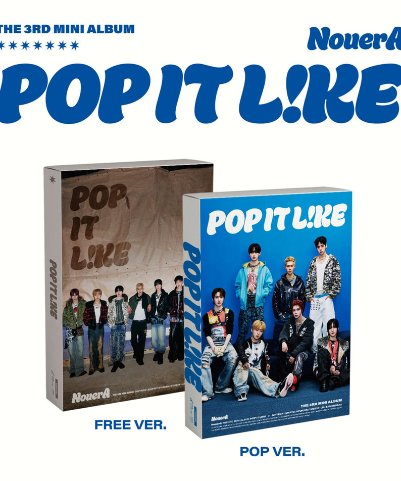 NOUERA - 3rd Album [POP IT LIKE] (POP VER. / FREE VER.) (Ran | Kool Seoul - Buy Kpop Albums Online