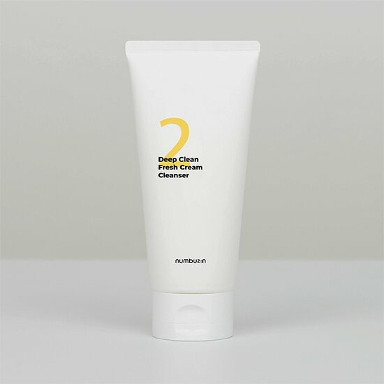 NUMBUZIN No.2 Deep Clean Cream Cleansing Foam 120ml tube on a neutral background