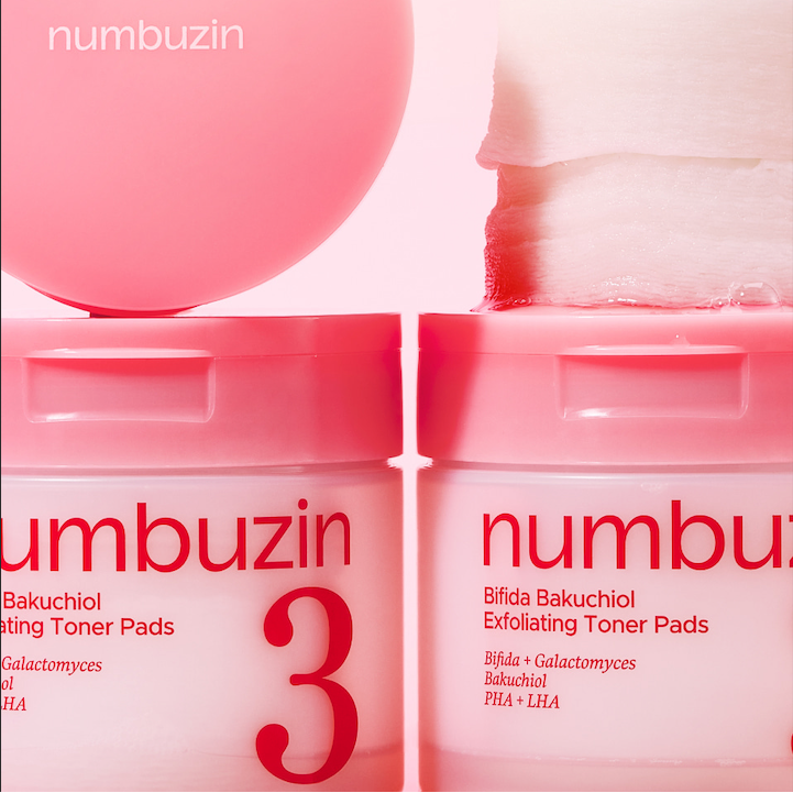 Numbuzin No.3 Bifida Bakuchiol Exfoliating Toner Pads