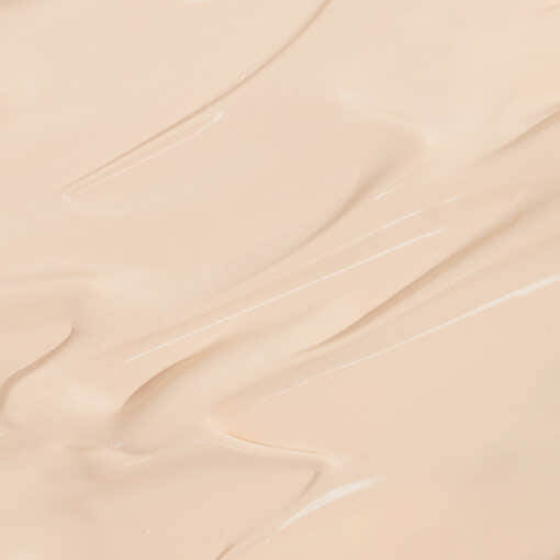 Close-up texture of NUMBUZIN No.3 Porcelain Base-Skip Tone Up Beige SPF50+ PA++++ showing creamy beige color and smooth consistency