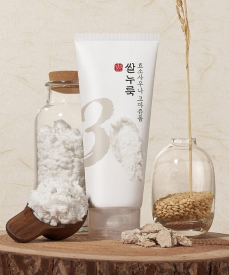 NUMBUZIN No.3 Rice Yeast Enzyme Suana Gommage Foam 170ml with natural ingredients on display