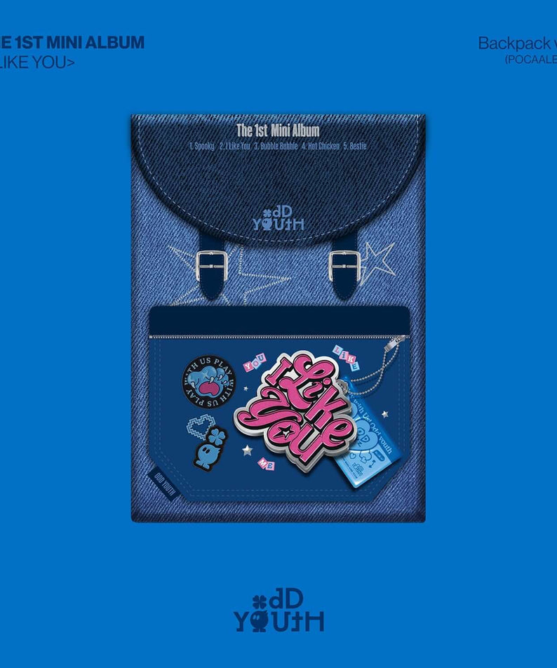 ODD YOUTH - THE 1ST MINI ALBUM [I LIKE YOU] (Backpack ver.)  | Kool Seoul - Buy Kpop Albums Online