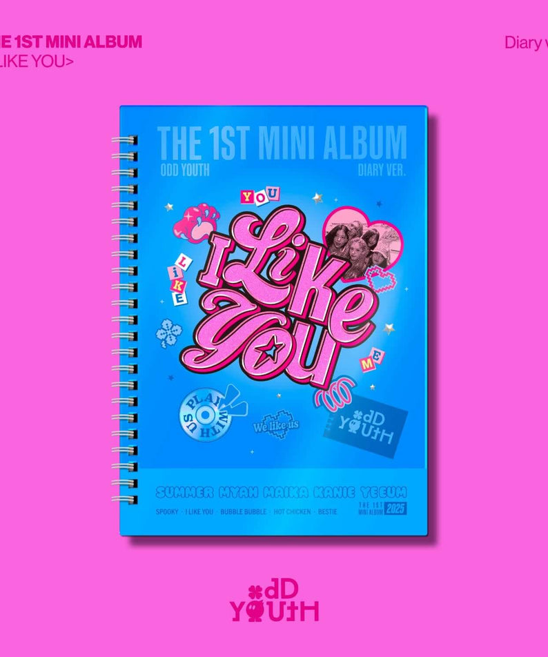 ODD YOUTH - THE 1ST MINI ALBUM [I LIKE YOU] (Diary ver.) - K | Kool Seoul - Buy Kpop Albums Online