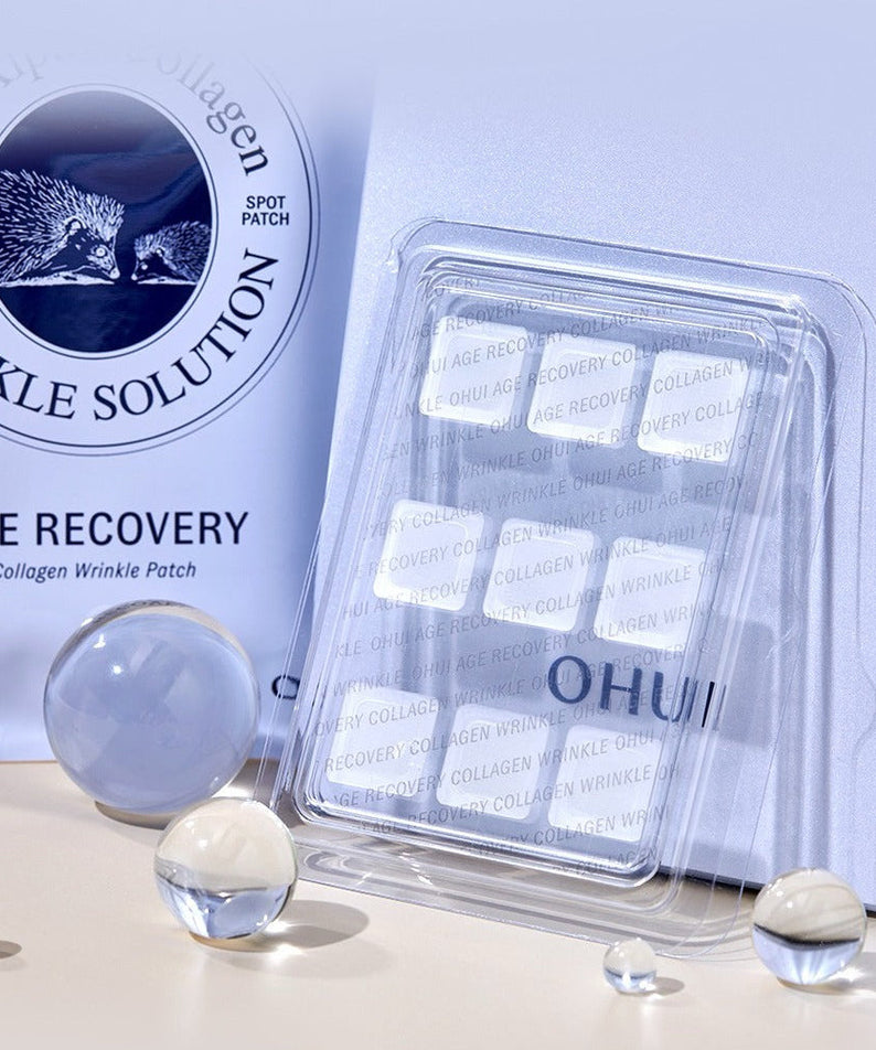 OHUI Age Recovery Collagen Wrinkle Patch 9 sheets in packaging