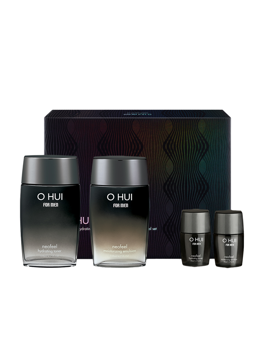OHUI For Man Neofeel 2 Type Plan skincare set for men from Gentleman Korea — premium Korean men’s grooming gift box, toner and emulsion included
