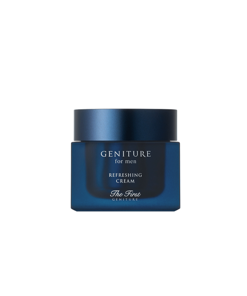 OHUI Geniture For Men Refreshing Cream 50ml - Gentleman Korea premium Korean skincare for men, blue jar product shot
