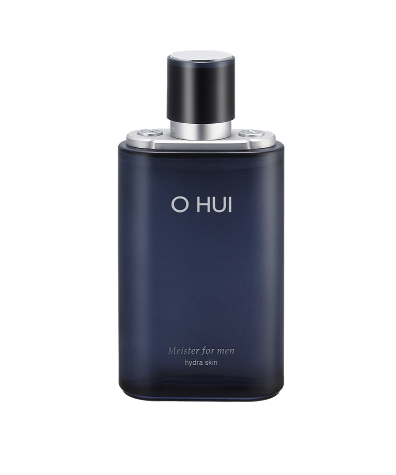 Alt Tag: OHUI Meister For Men Hydra Skin 150ml navy bottle moisturizer for men Gentleman Korea