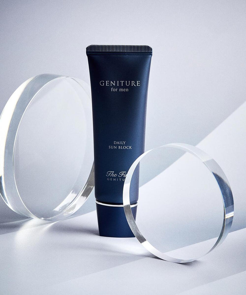 OHUI The First Geniture For Men Daily Sun Block 50ml - Gentleman Korea premium men's sunscreen in navy tube