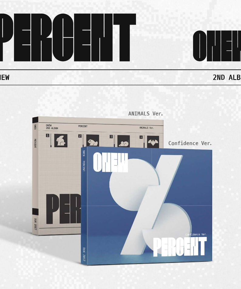 ONEW - 2nd Full Album PERCENT (Digipack Ver.) (Random 1 of 2 | Kool Seoul - Buy Kpop Albums Online