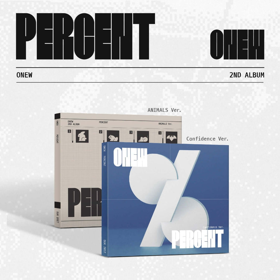 Onew - 2nd Full Album Percent (Digipack Ver.) (Random 1 Of 2) - Kpop Album