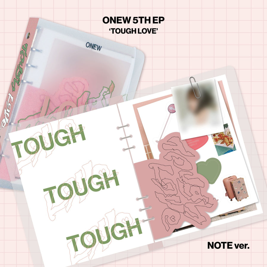 Onew - 5th Mini Album [Tough Love] (Note Ver.) - Kpop Album