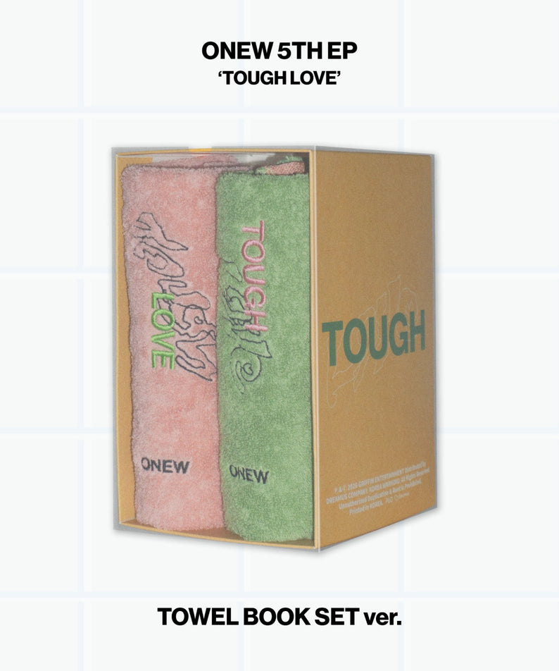 ONEW - 5th Mini Album [TOUGH LOVE] (TOWEL BOOK SET Ver.) - K | Kool Seoul - Buy Kpop Albums Online