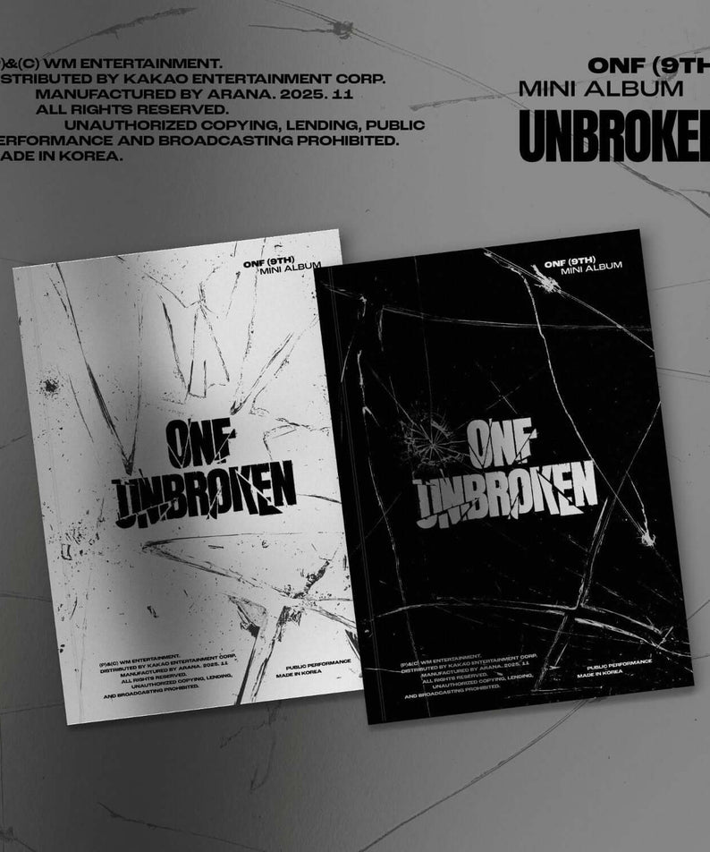 ONF - 9TH MINI ALBUM [UNBROKEN] (SILENCED / NO RETREAT VER.) | Kool Seoul - Buy Kpop Albums Online