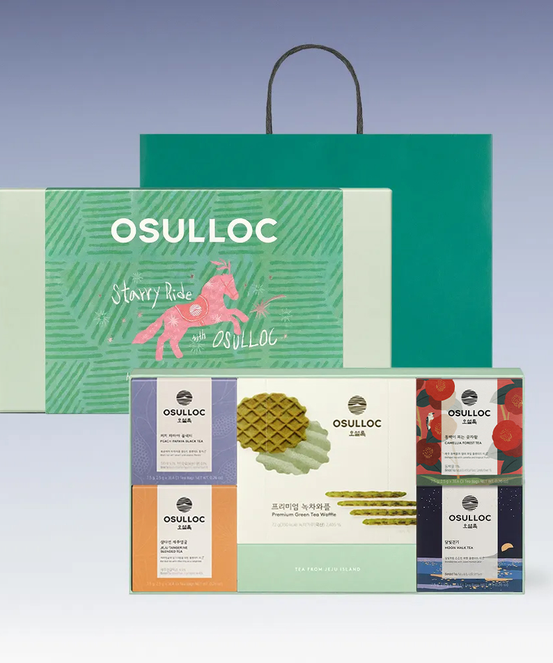 Osulloc Waffle Best Tea 4-Piece Set