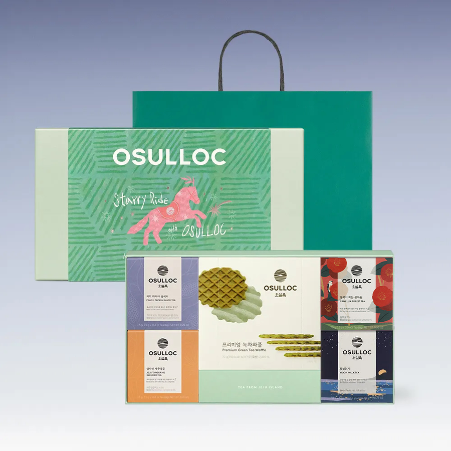 Osulloc Waffle Best Tea 4-Piece Set