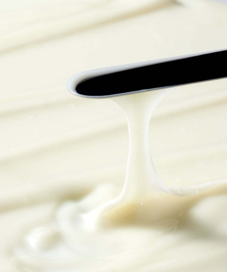 Close-up of creamy texture representing PARNELL Bakuchiol Wild Yam 2.12 Firming Serum 30ml