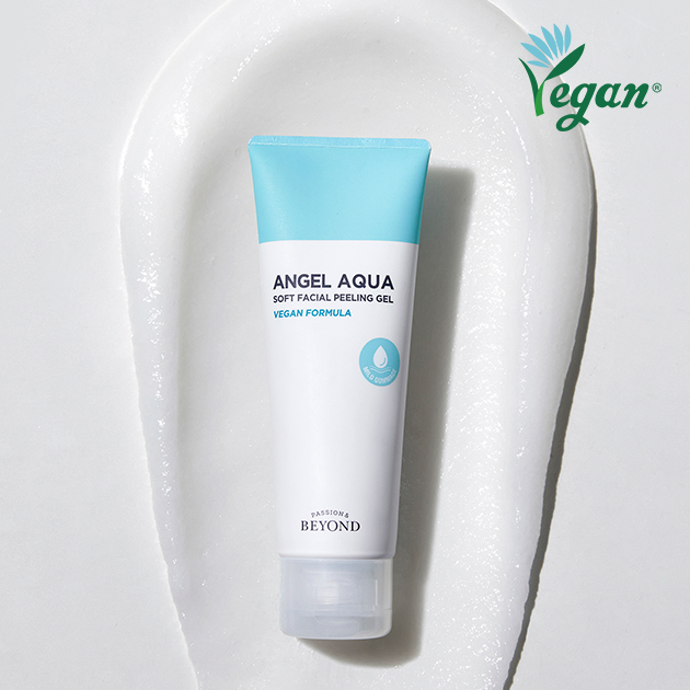 PASSION & BEYOND Angel Aqua Soft Facial Peeling Gel 100ml - vegan formula peel in white background