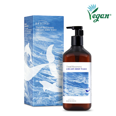 PASSION & BEYOND Summer Paradise Edition - Total Recovery Creamy Body Wash 1L vegan bottle with packaging