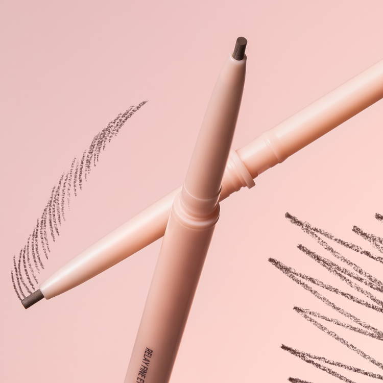 PASSION CAT Relay Fine Eyebrown Pencil 0.09g against a pink background