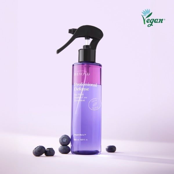 PASSON&BEYOND Profeesional Defense No-Wash Double Care Treatment 205ml vegan hair care product with berries