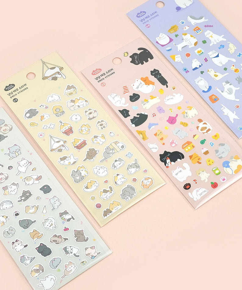 PINKFOOT Nyang Nyang Deco Stickers | Kool Seoul
