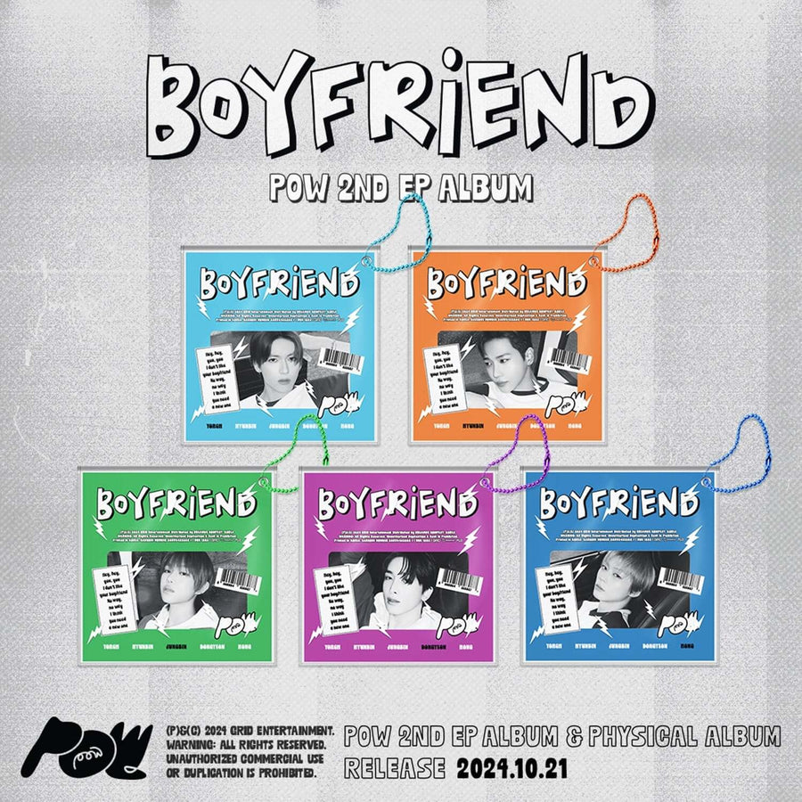 Pow - 2nd Ep Album [Boyfriend] (Random) - Kpop Album