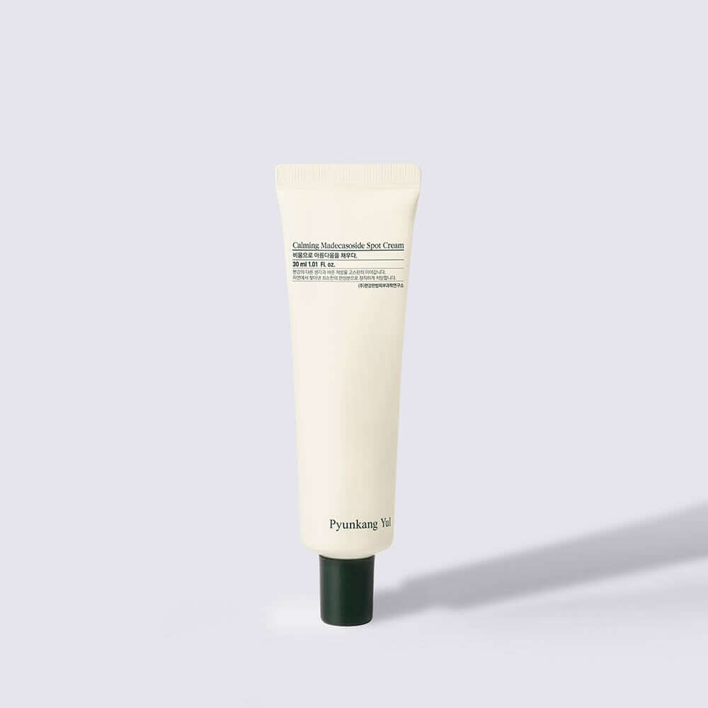 PYUNKANG YUL Calming Madecassoside Spot Cream 30ml tube on white background