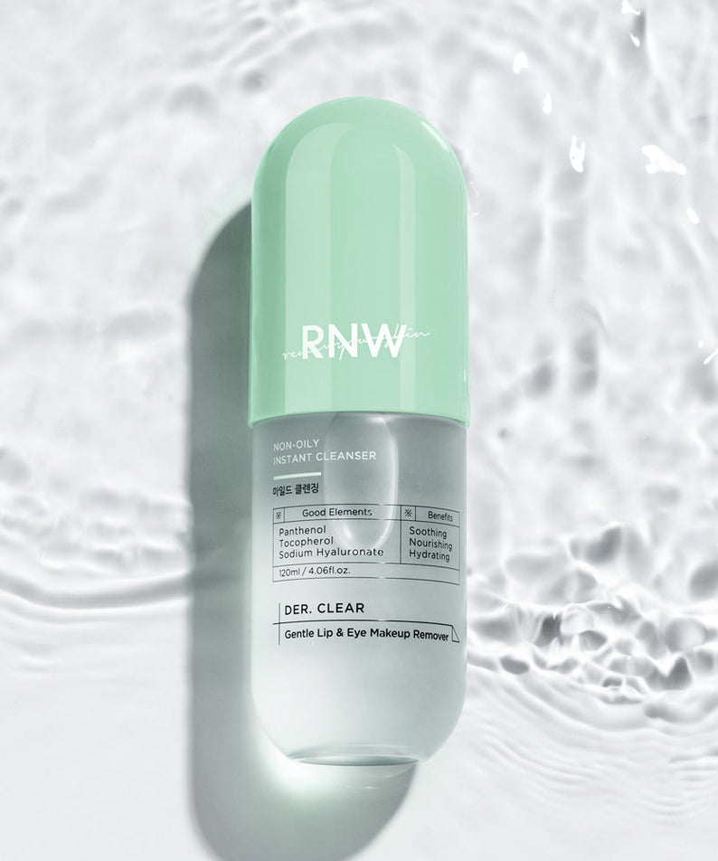 RNW DER. Clear Gentle Lip & Eye Makeup Remover 120ml | Kool Seoul