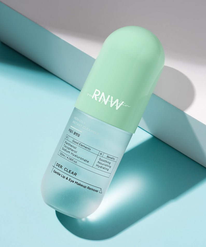 RNW DER. Clear Gentle Lip & Eye Makeup Remover 120ml | Kool Seoul