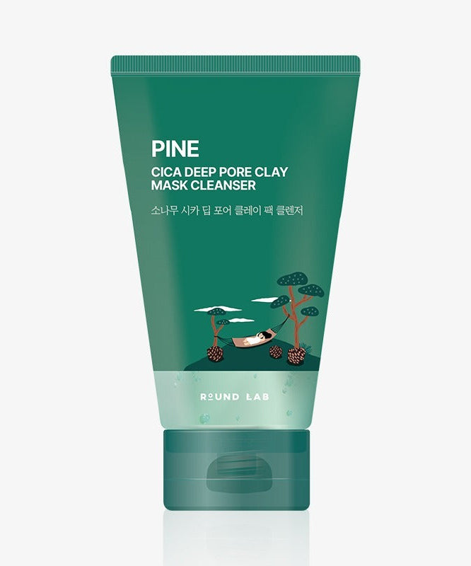 Image of ROUND LAB Pine Cica Deep Pore Clay Pack Cleanser 150ml tube