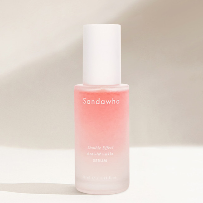 SANDAWHA Double Effect Anti Wrinkle Serum 50ml bottle against a neutral background