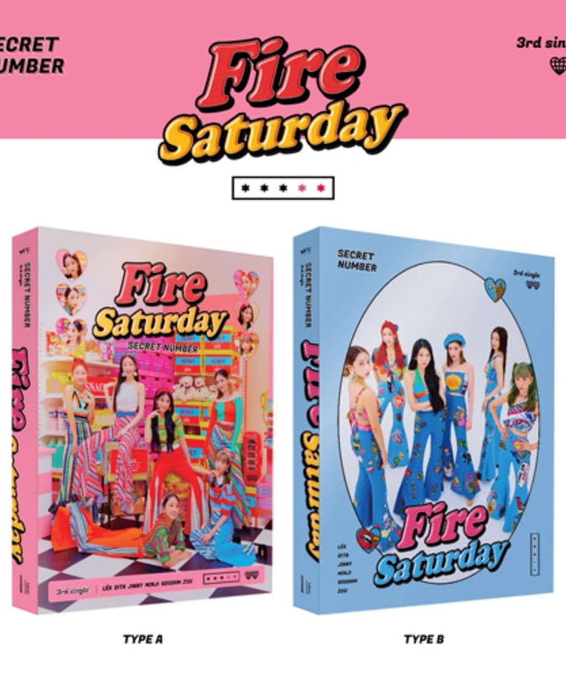SECRET NUMBER - 3rd Album [Fire Saturday] (SET) - Kpop Album | Kool Seoul - Buy Kpop Albums Online