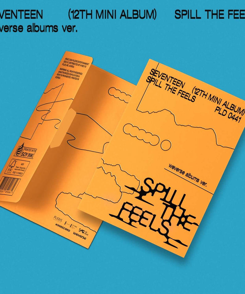 SEVENTEEN - 12th Mini Album 'SPILL THE FEELS' (Weverse Album | Kool Seoul - Buy Kpop Albums Online