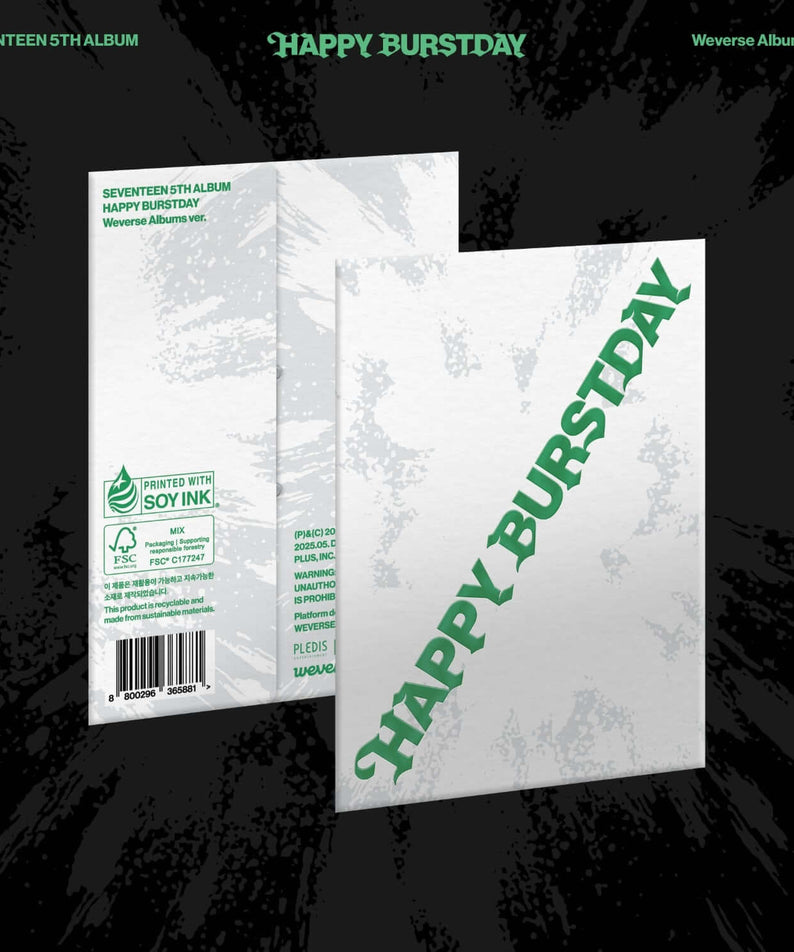 SEVENTEEN - 5th Album [HAPPY BURSTDAY] (Weverse Albums ver.) | Kool Seoul - Buy Kpop Albums Online