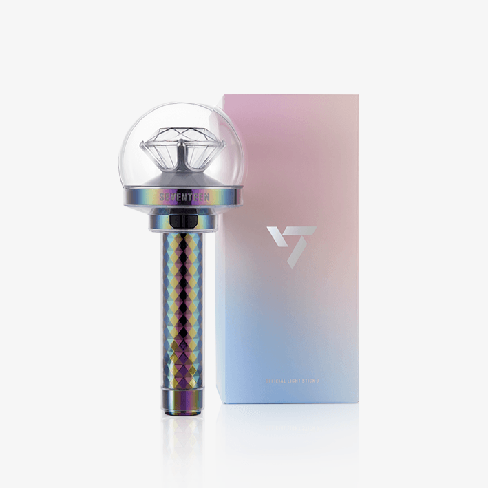 SEVENTEEN Official Lighstick with packaging, showcasing the design and branding.
