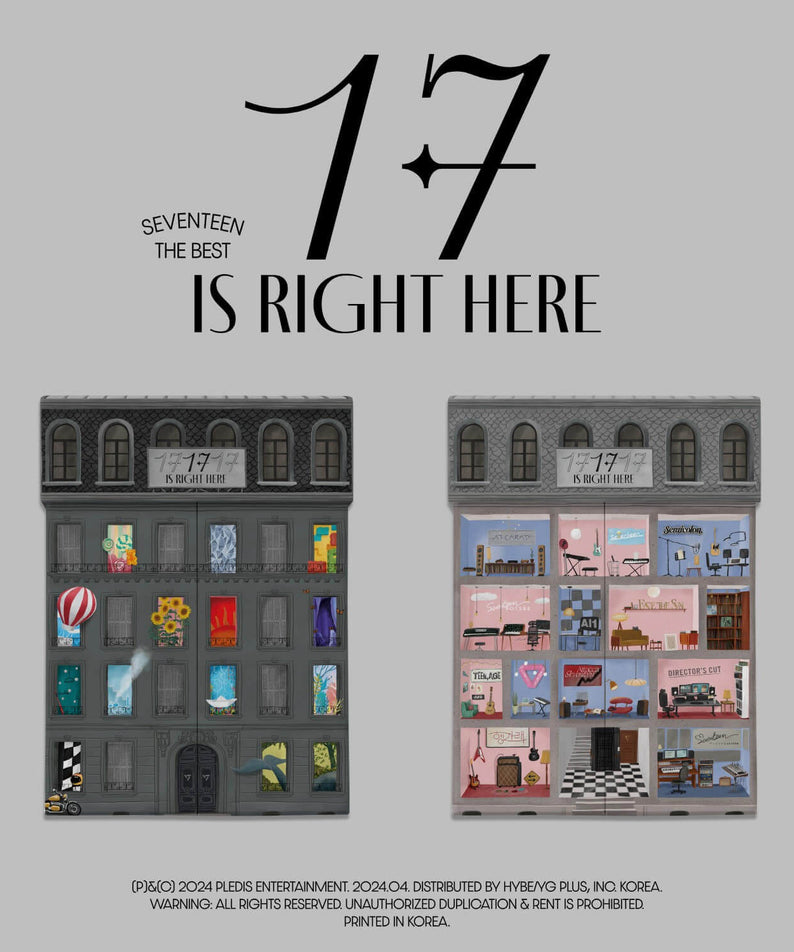 SEVENTEEN - SEVENTEEN BEST ALBUM [17 IS RIGHT HERE] (Set) -  | Kool Seoul - Buy Kpop Albums Online