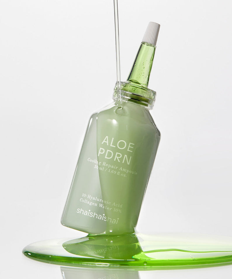 SHAISHAISHAI [1+1] Aloe PDRN Cooling Repair Ampoule 50ml product image with glass bottle