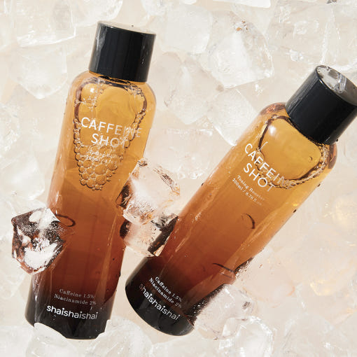 SHAISHAISHAI Caffeine Shot Toning Booster 200ml bottles on ice