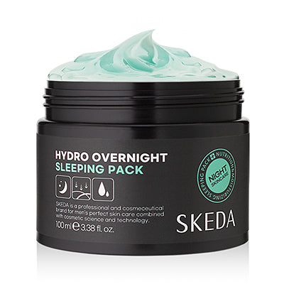 SKEDA Hydro Overninght Sleeping Pack 100ml - Gentleman Korea men’s overnight hydrating mask jar product photo