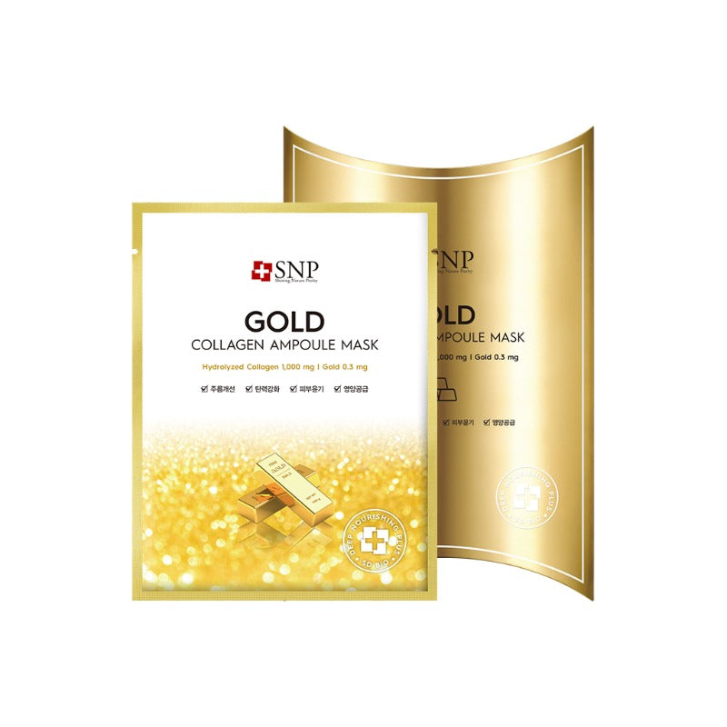 Snp Beauty Gold Collagen Ampoule Mask 25ml*10ea