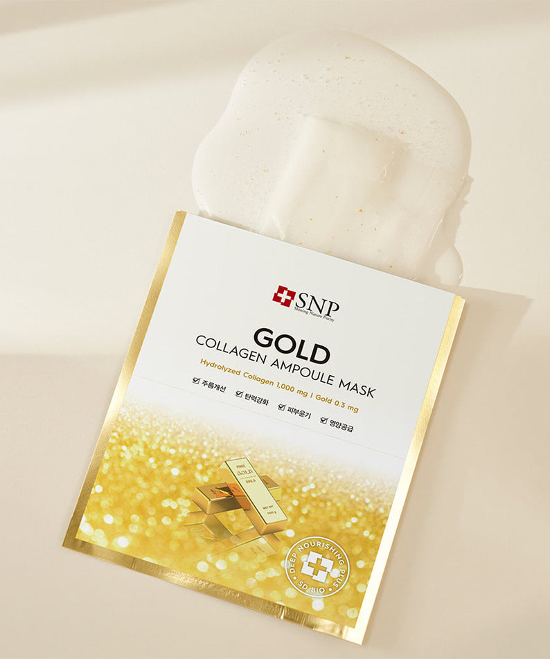 Snp Beauty Gold Collagen Ampoule Mask 25ml*10ea