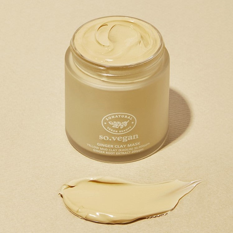 SO NATURAL So Vegan Ginger Clay Mask 110ml | Kool Seoul