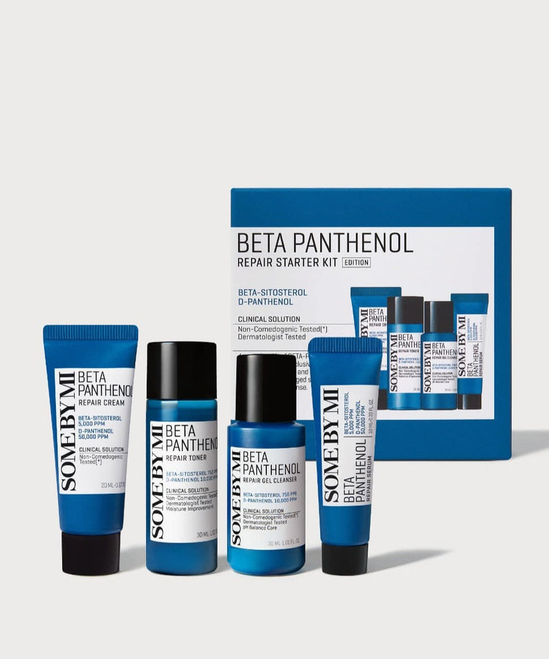 SOME BY MI Beta Panthenol Repair Starter Kit (Cleanser+Toner+Serum+Cream) | Kool Seoul
